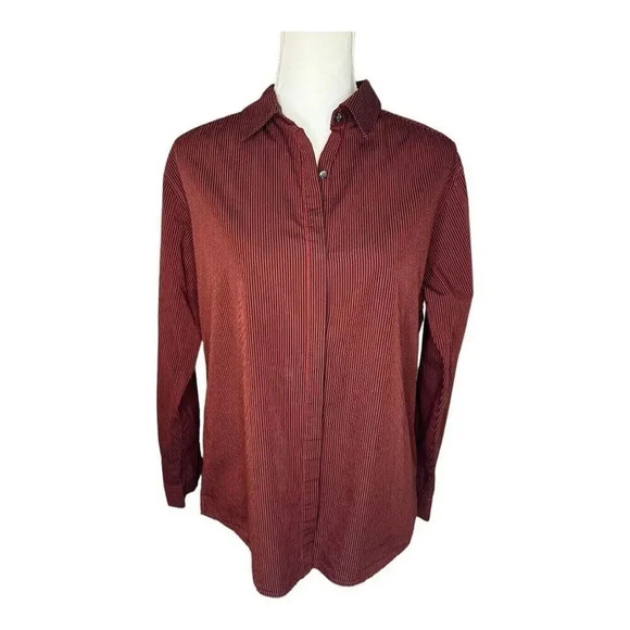 NEW Scotch & Soda Kissed ❤️‎ By Blue Size 2 (Medium) Red & Black Button Down NWT - Picture 1 of 7